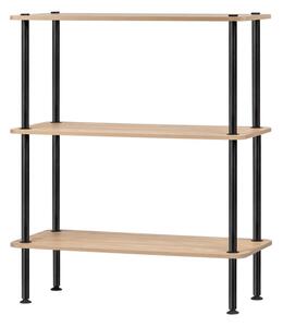 Стелаж от декор от дъб в естествен цвят 80x90,5x35 cm Teidi – noo.ma
