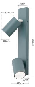 Orion - Спот PENN 2xGU10/13W/230V, сив