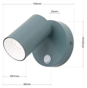 Orion - Стенно точково осветително тяло PENN 1xGU10/13W/230V сиво