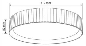 Brilagi - LED димируемо таванно осветително тяло LUCIA LED/48W/230V диаметър 41 см бежово+дистанционно управление
