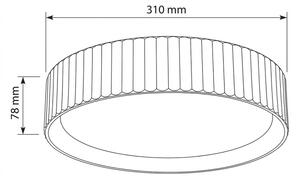 Brilagi - LED плафон LUCIA LED/24W/230V, Ø 31 см, зелен