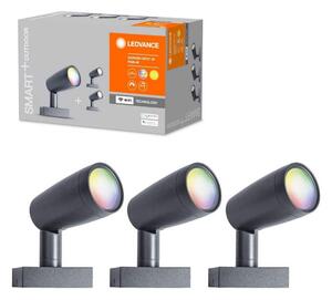 Ledvance - К-кт 3бр. LED RGB екстериорни лампи SMART+ SPOT 3xLED/4,5W/230V IP65 Wi-Fi