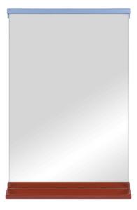 Стенно огледало с рафт масивно дърво 50x75 cm Lun – noo.ma