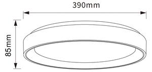 Brilagi - Димируема LED таванна лампа FLOCO LED/48W/230V Ø 40 см дърво/черно + дистанционно управление