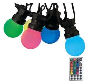 LED RGB Екстериорни лампички STRING 13 m 15xLED/0,5W/230V IP44