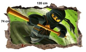 Перфектен детски стикер за декорация NINJA GO 120 x 74 cm