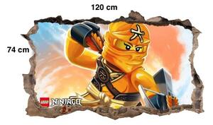 Уникален подобен на плакат стикер за стена за детска стая с персонаж Ninjago