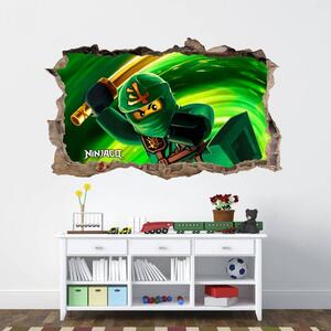 Красив детски стикер за стена Ninjago Warrior 120 x 74