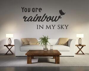 Стикер за стена YOU ARE RAINBOW IN MY SKY 50 x 100 cm