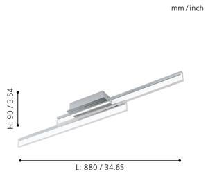 Eglo 97965 - LED Лампа за таван PALMITAL 2xLED/10W/230V IP44
