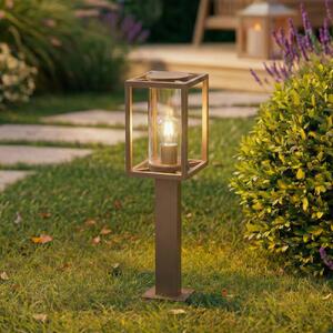 Lucande осветление за пътеки Ferda, 60 cm, кафява, IP44, Затъмняване, Кафяв / ръждив, Алуминий, Модерен