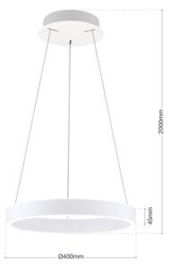 Orion - LED димируема висяща лампа на кабел KOLK LED/40W/230V 2700/3000/4000K pr. 40 cm бяла