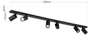 Orion - Точково осветително тяло SEAN 6xGU10/13W/230V черно