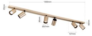 Orion - Точково осветително тяло SEAN 6xGU10/13W/230V златно