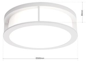 Orion - Външно осветително тяло HENRY 2xE27/15W/230V Ø 30 см IP44 бяло