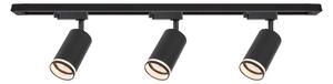 Точково осветително тяло за шинна система PIPE 3xGU10/10W/230V черно