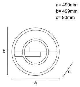 Димируема LED плафониера LED/80W/230V 3000-6500K + дистанционно управление