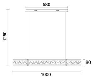 Димируем LED полилей на кабел ENRIQUE LED/20W/230V 3000-6000K +дистанционно управление