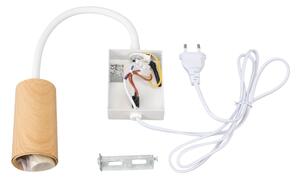 Brilagi - Гъвкав аплик SELE 1xGU10/30W/230V бял/дъбов декор
