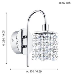 Eglo 94879 - LED осветително тяло за баня ALMONTE LED/2,5W/230V IP44