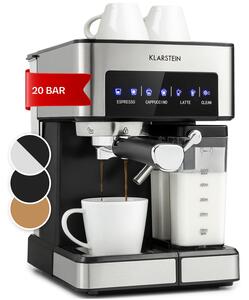 Klarstein Arabica Comfort, еспресо кафемашина, 1350W, 20 бара, 1,8 литра, тъч панел