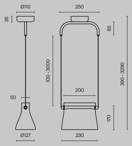 Maytoni MOD170PL-L8BS3K - LED Пендел CABARET LED/8W/230V златист
