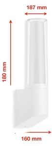 Telefunken 311306TF - LED външно стенно осветително тяло LED/8W/230V 4000K IP44 бяло