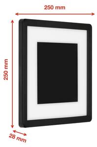 Telefunken 315905TF - LED външно стенно осветително тяло LED/15W/230V IP44 4000K черно