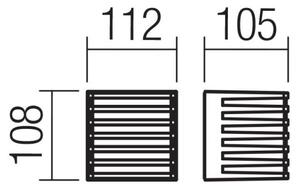 Redo 90639-LED Екстериорен аплик BLAZE LED/12W/230V 3000K IP54 антрацит