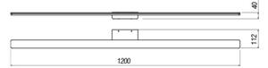 Redo 01-2511 - LED Лампа за огледало в баня BARRIO LED/34,32W/230V IP44 бял