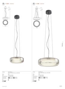 Redo 01-3591 - LED Пендел SOLERA LED/24W/230V Ø 35 см CRI 93 3000/4000K