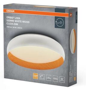 Osram - Димируемо таванно осветително тяло ORBIS LIVIA LED/36W/230V Ø 52 см бяло/кафяво