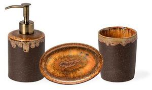 Кафява глинена чаша за четки за зъби Poterie Bath – Casafina