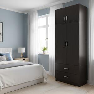 Шкаф с 2 врати, Athos V17, венге, 80x42x240 см