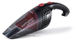 Ръчна прахосмукачка Ariete WET & DRY CORDLESS 2474/00, 400 мл, Батерия LI-Ion 1200 mAh/3.6V, Автономия 12 мин, Миещ се филтър, Черен/Червен