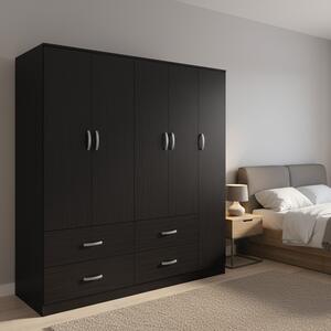 Гардероб с 5 врати, Athos V25, венге, 170x42x240 см