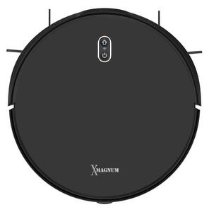 Прахосмукачка робот MAGNUM X, 40 W, 3000 Pa, Сухо и мокро почистване, 3-степенна филтрация, Wi-Fi, Функция График, Черен