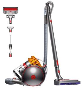 Прахосмукачка без торба Dyson Cinetic Big Ball Multi Floor 2 230278-01, 700W, 170AW, 0.8 л, Radial Root Cyclone, Автоматично изправяне при преобръщане, Никел/жълт