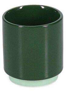 Тъмнозелена глинена чаша за еспресо 130 ml Duo – ONA