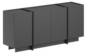 Антрацитен скрин с отвор за кабели 180x80x45 cm Dorma – Kalune Design