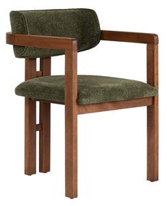 Тъмнозелен трапезен стол с подлакътници Toscana – Kalune Design