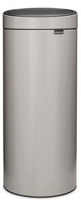 Кош за боклук Brabantia Touch Bin New 1010459, 30 л, Безшумно и плавно затваряне, Светлосив