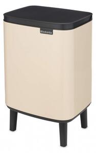 Кош за боклук Brabantia Bo Small Hi 1010461, 7 л, Повдигнат, Плавно и безшумно отваряне, Противоплъзгаща основа, Бежов