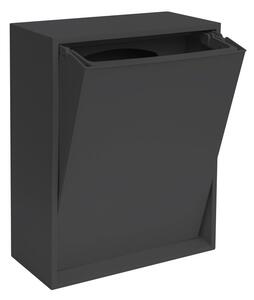 Черно кошче за боклук за рециклиране/стенно от рециклирана пластмаса Recycling Box – ReCollector