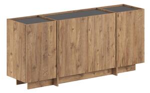 Скрин от декор от бор с отвор за кабели в естествен цвят 180x80x45 cm Dorma – Kalune Design