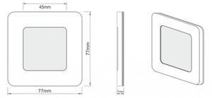 LDST DI-01-B-BZ9 - LED стълбищна лампа DIANA 9xLED/1,2W/230V бяла 6500K
