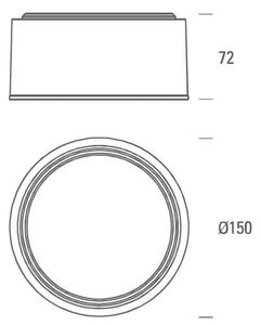 LED2 - LED Лампа BUTTON LED/17W/230V антрацит