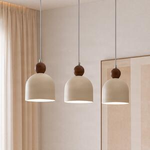 Milagro Lighting Висяща лампа „Timon“, цвят таупе/бежов, дължина 60 см, метал, с 3 крила., Затъмняване, Бежов, Дневна/трапезария, Метал, Модерен