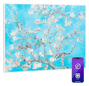 Klarstein Wonderwall Air Art Smart, инфрачервен нагревател, 80 x 60 cm, 500 W, апликация, цветя