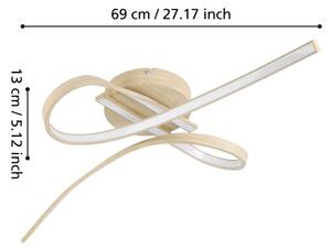 Eglo 901103 - LED таванно осветително тяло SELVINA LED/20,5W/230V кафяво